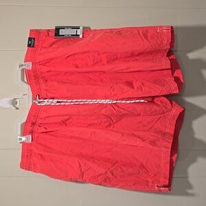 Roundtree & Yorke Bright Salmon Swim Trunks